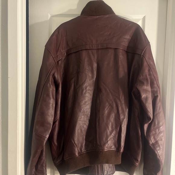 Vintage Knoles& Carter Bomber Leather Jacket - Picture 5 of 8
